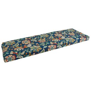 Blazing Needles, 60-inch by 19-inch Patterned Outdoor Spun Polyester Bench Cushion - 1 of 3