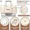 Women's gym sports luggage with wet pockets and shoe cabinet, suitable for carrying luggage for exercise - 4 of 4