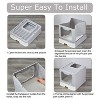 LunaLulinlk gray Large cat litter box with lid, including cat litter scoop, closed cat litter box - 2 of 4