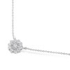 Haus of Brilliance Silver 1/2 Cttw Diamond Miracle Set Flower Cluster Pendant Necklace - 3 of 4