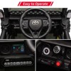 Jojoka 12V Licensed Toyota Ride On Truck for Kids with Remote Control, Music, LED Lights, Double Doors,Safety Belt for Toddlers - 4 of 4