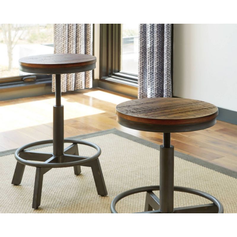 Torjin Adjustable Height Barstool Brown/Gray - Signature Design by Ashley, 2 of 5