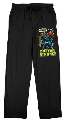 Marvel Comics Presents Dr. Strange Men's Black Sleep Pajama Pants