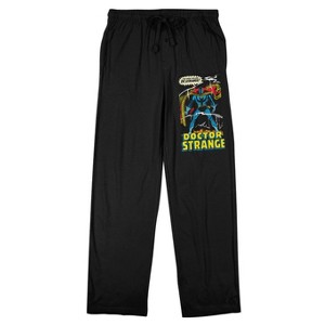 Marvel Comics Presents Dr. Strange Men's Black Sleep Pajama Pants - 1 of 4