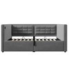 Kumasinova Twin Bed Frame with Headboard,Upholstered Storage Twin Bed Frames with USB/Type-C Charging,Velvet Bed Frame Twin with Hydraulic Lift - 3 of 4