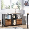 Hommoo 2 Drawer File Cabinet, Wood Mobile Lateral Filing Cabinet - 2 of 4