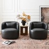 KINWELL 100% Top Grain Genuine Leather Swivel Armchair, Set of 2 Brand: KINWELL - 4 of 4
