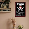 Lomsoe Pirate Theme Tin Signs Pirate Party Decorations Halloween Pirate Ship Yard Decoration Pirates Christmas Sign - 4 of 4