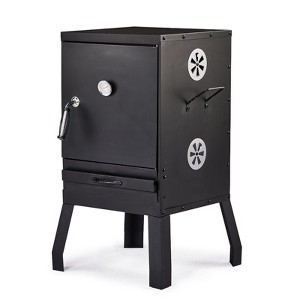 Karl Home 2-in-1 Outdoor Smoker Vertical Portable Charcoal Grill