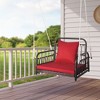 Tangkula Single Person Hanging Swing Outdoor Hanging Seat w/ Back Cushion & Seat Cushion - 2 of 4
