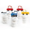 Big Dot of Happiness Cars, Trains, and Airplanes - Dessert Cupcake Toppers - Transportation Birthday Party Clear Treat Picks - Set of 24 - 2 of 4