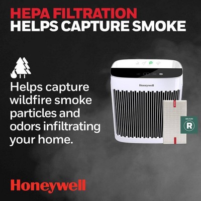 White HEPA Air Purifier with Odor Absorbing Filter