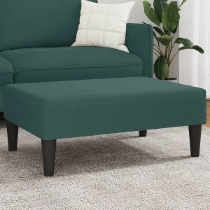 vidaXL Footstool Dark Green 30.3 in.x21.7 in.x12.2 in. Velvet - 1 of 4