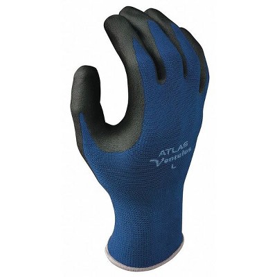 Showa  PR,Coated Gloves,Black/Blue,L 380L-08