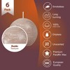 Spaas Rustic Ball Candles – Set of 6 Unscented Decorative Round Candles - 3 Inch Diameter - Available in 12 Colors - 2 of 4
