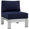 Modway Shore Armless Outdoor Patio Aluminum Chair - 2 of 4