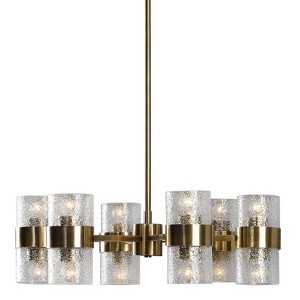 Uttermost Marinot 26" Wide Antique Brass 12-Light Chandelier - 1 of 1