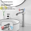 BWE Waterfall Single Hole Single Handle Bathroom Vessel Sink Faucet With Drain Assembly - 3 of 4