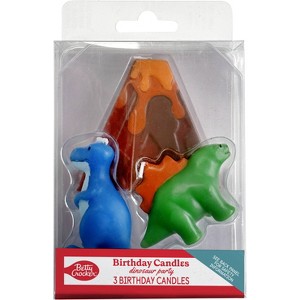 Betty Crocker Premium Dinosaur Birthday Candles 3ct - 1 of 3