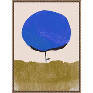 Amanti Art Blue Flower by Alisa Galitsyna Framed Canvas Wall Art - 1 of 4