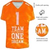 Football Jersey Orange and White 13 X 19 Polyester Outdoor Hanging Garden Flag - 2 of 2