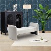 TiramisuBest 43.3" Brown PU Leather Storage Bench Ottoman for Bedroom, Entryway & Foot of Bed - 4 of 4
