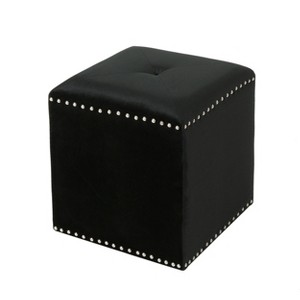 VYNXARIA Studded Velvet Ottomans and Benches - 16.50 Inches Wide, Elegant and Functional Design - 1 of 4
