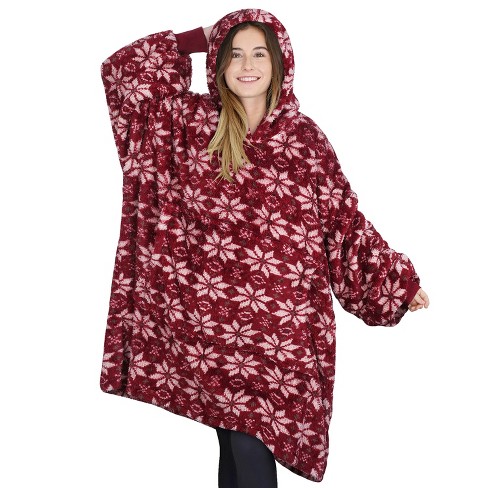 Wearable Blanket Hoodie for Women/Kids/Men, Oversized & Cozy