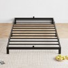 Bed Frame Heavy Duty Mattress Foundation, Easy Assembly, No Box Spring Needed, Platform Bed for Bedroom, Apartment, Black, Metal - 3 of 4