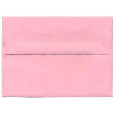 JAM Paper A6 Invitation Envelopes 4.75 x 6.5 Baby Pink 155625I