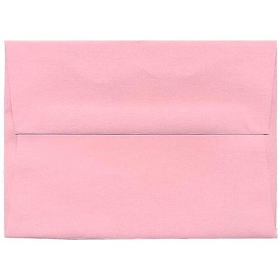 JAM Paper A6 Invitation Envelopes 4.75 x 6.5 Baby Pink 155625I