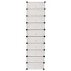 vidaXL Shoe Organizer White Plastic panels, Steel frames Shoe Organizer - 3 of 4