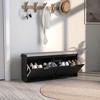 HOMCOM Shoe Bench with Padded Seat Cushion and Flip-Drawer, Entryway Bench - 2 of 4