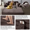 TiramisuBest Floor Couch, Convertible Floor Sofa Bed with Pillow, Chenille Fabric Compression Futon Couch Sleeper for Living & Bedroom, Gray - 2 of 4