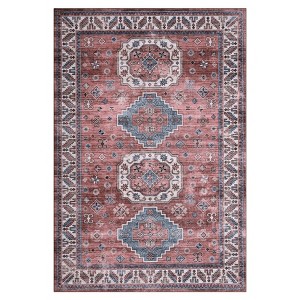 COZONY Non-Slip Washable Boho Floral Area Rug for Living Room Bedroom Kitchen - 1 of 4