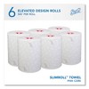 Scott Slimroll Towels, 1-Ply, 8" x 580 ft, White / Pink Core, Traditional Business, 6 Rolls / Carton - 2 of 4