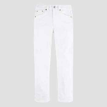 Levi's® Girls' High-Rise Ankle Straight Jeans - White