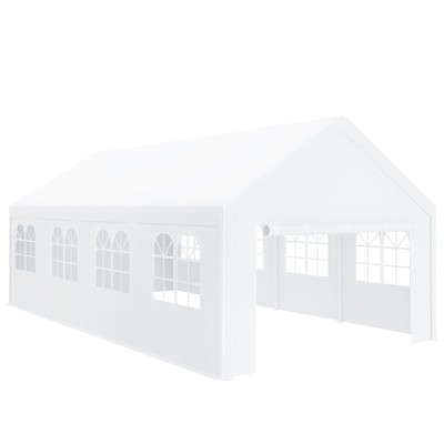 Party Tent Heavy Duty Waterproof Outdoor Canopy Carport Gazebo Shelter with Removable Sidewalls for Wedding, Birthday Party