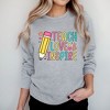 Simply Sage Market Women's Graphic Sweatshirt Teach Love Inspire Pencil - 2 of 4