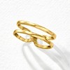 RS Pure by Ross-Simons 14kt Yellow Gold 2-Band Open-Space Ring - 4 of 4