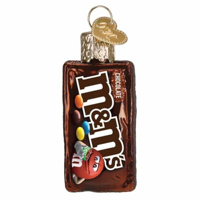 M&M's World Caramel Candy Bag Resin Christmas Ornament New with Tag