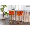 Swivel Bar Stools Set of 2 Adjustable Counter Height Chairs with Footrest for Kitchen, Dining Room 2PC/SET - 2 of 4