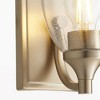 Quorum Lighting Enclave Glass Wall Sconce, 1 Light, Aged Brass - 2 of 2