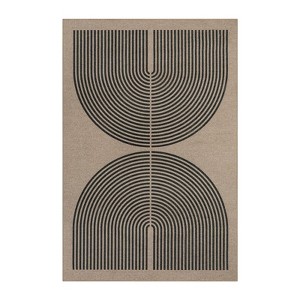 Lahome Modern Rainbow Jute Washable Outdoor Area Rug-Soft, Durable Carpet for Patio, Garden, or Balcony - 1 of 4