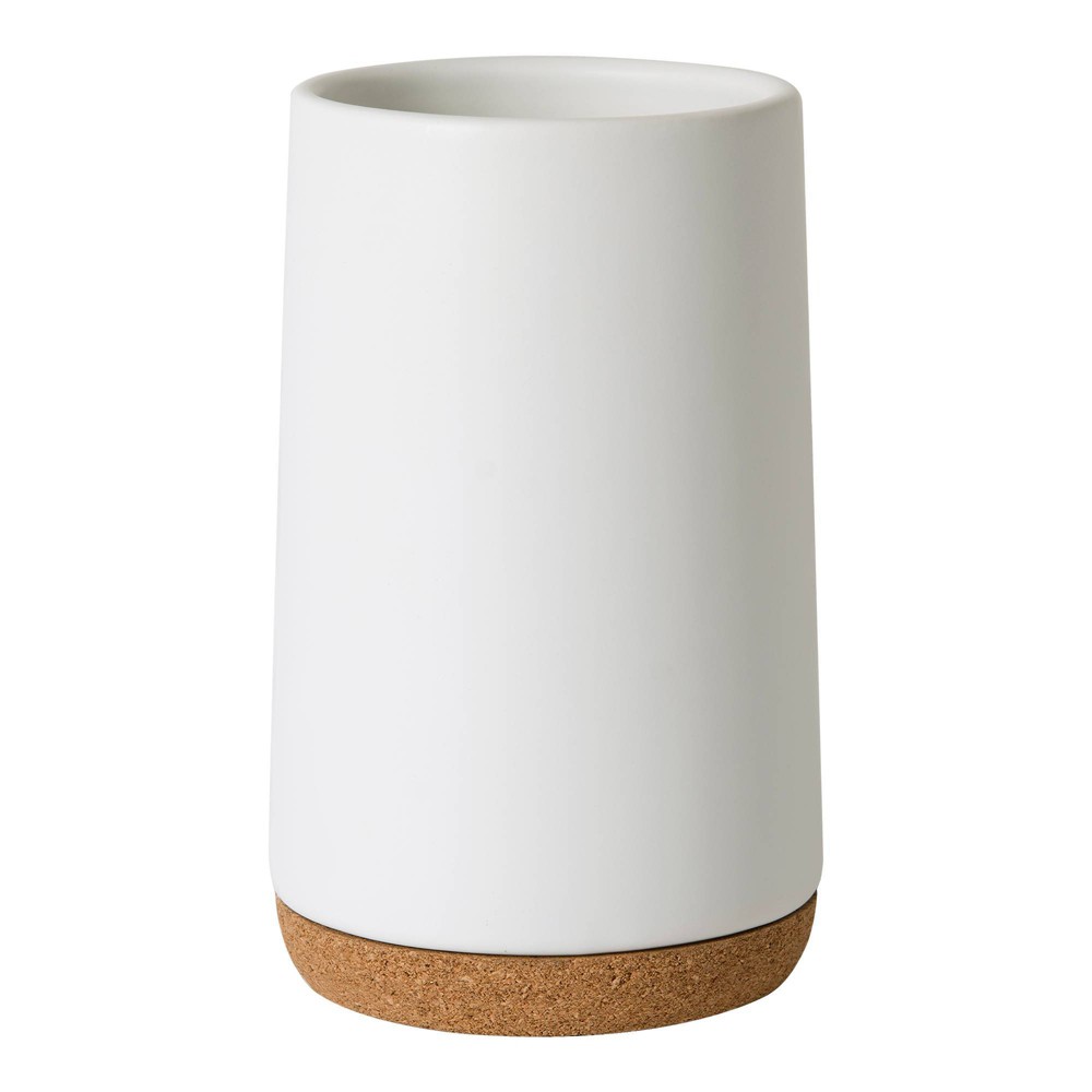 Photos - Toothbrush Holder Beringer Bathroom Tumbler White - Allure Home Creations