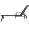 Nestfair 2pc Outdoor Adjustable Swimming Pool Lounge Set Chaise Lounge Recliner w Pillow Gray - 4 of 4
