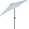 Outdoor Patio Umbrella, 6 Steel Ribs 9 FT Umbrella with Pure Color, UV Resistant Polyester Fabric Lawn Umbrella with Steel Frame-Coolbibila - 4 of 4