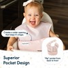 Tiny Twinkle Mess-Proof and Waterproof Baby Food Bib for Boys or Girls, Machine Washable and BPA-Free w/Adjustable Closure - 2 of 4