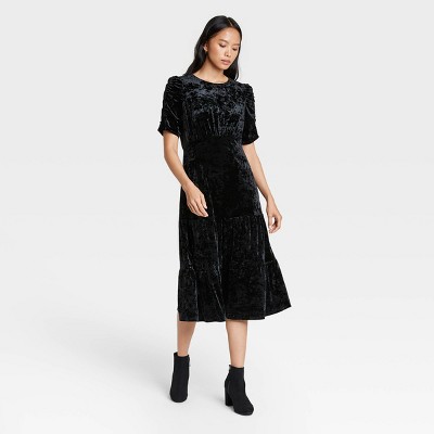 target blue velvet dress