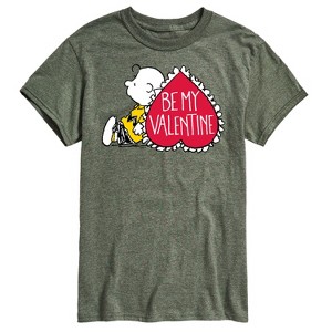Men's - Peanuts - Be My Valentine Short Sleeve Graphic T-Shirt - 1 of 4